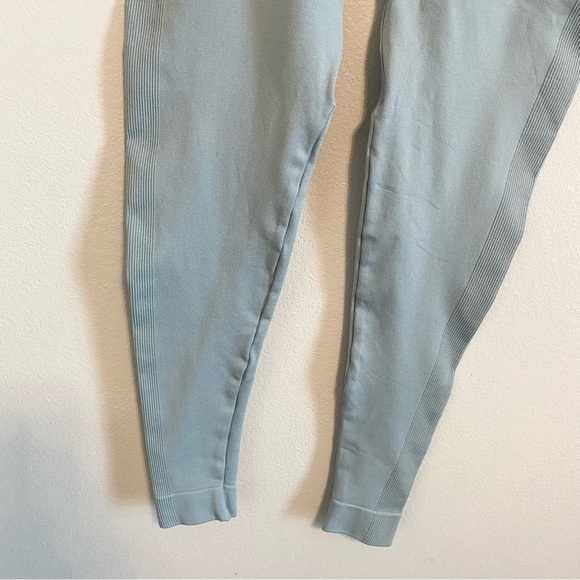 Set Active LA Light Blue Sculptflex Seamless Mid Rise Leggings Size Large - Picture 6 of 7